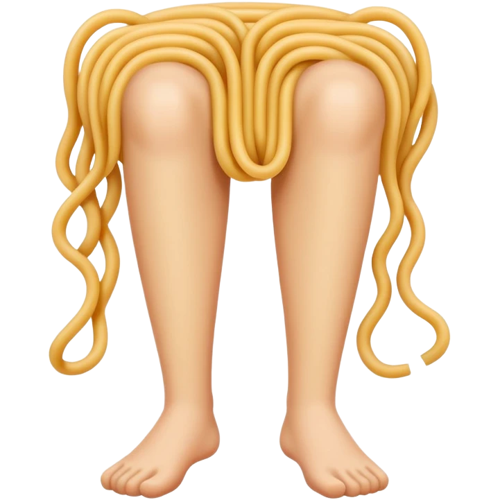 Noodle legs emoji