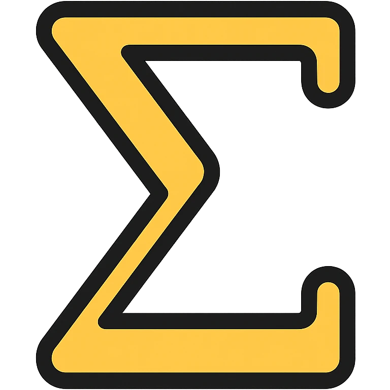 sigma symbol clean modern icon style emoji