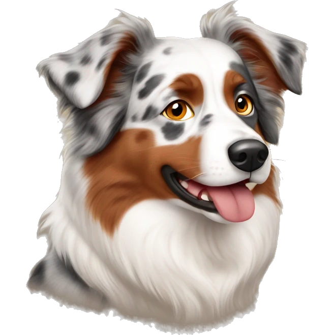 Australian shepherd red Merle  emoji