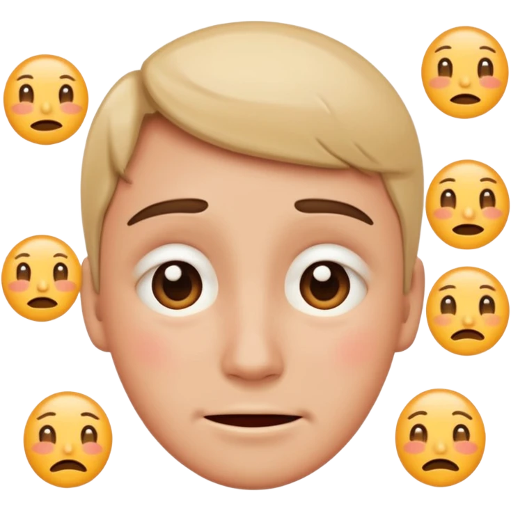 so like a sad face 🥺 and mix of this☺️ and this😔, like someone is sad because you ignore them but they have that cute smiley face with watery but not watery eyes and you cant say no to them, but make it classic emoji not woman or man emoji emoji