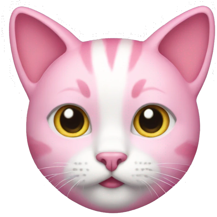 Pink cat emoji