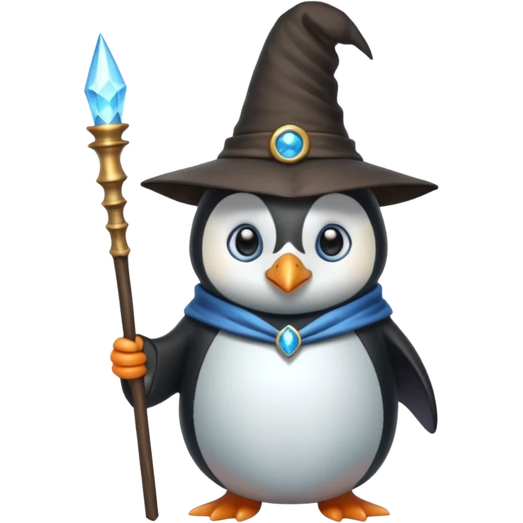 Penguin Wizard emoji
