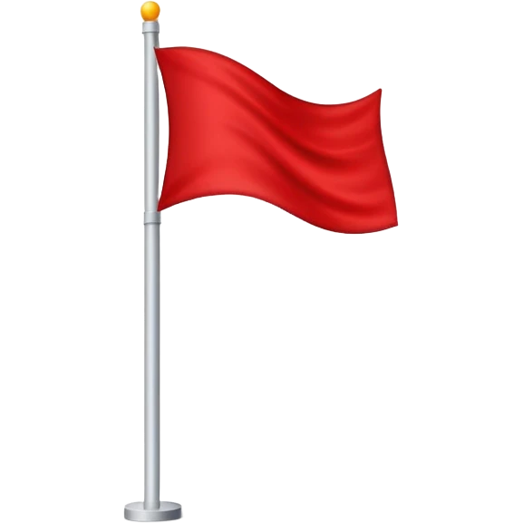 Красный флаг emoji