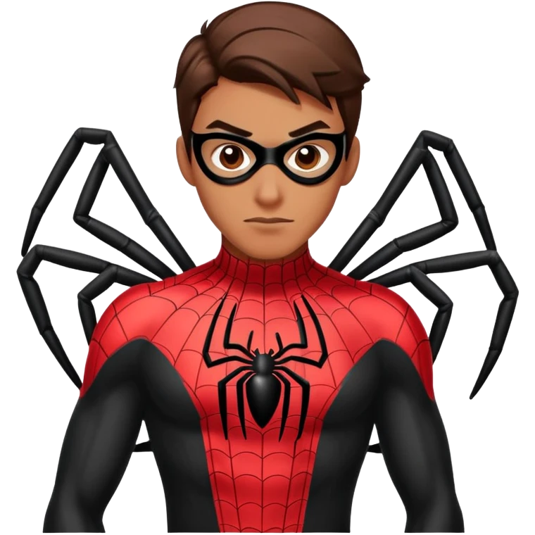 an IT guy who has black spider-man costume emoji