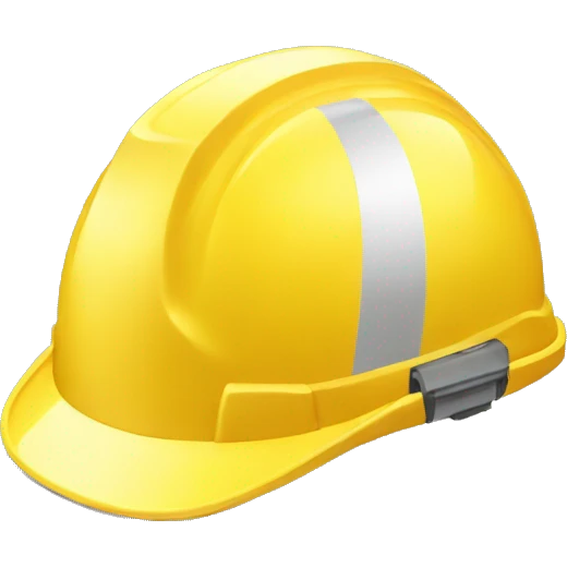 Yellow Hard hat emoji