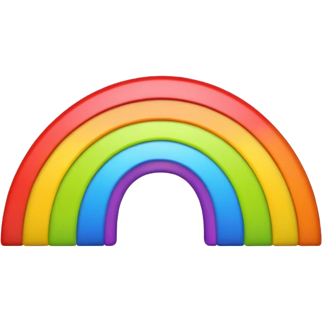 Chartreuse rainbow emoji