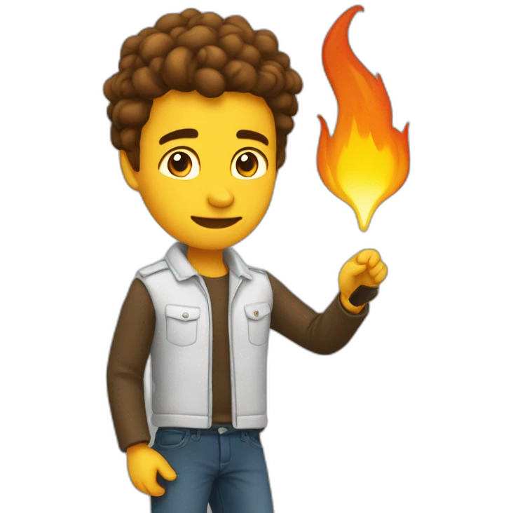 Le feu qui me brule quand je cours emoji