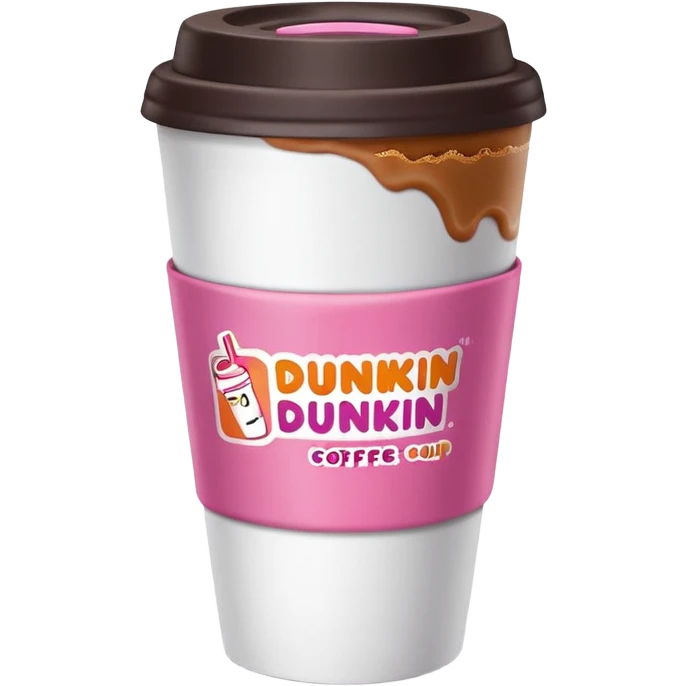 A Dunkin coffee cup but Megan thee stallion themed that says HOTTIES run on Dunkin  emoji
