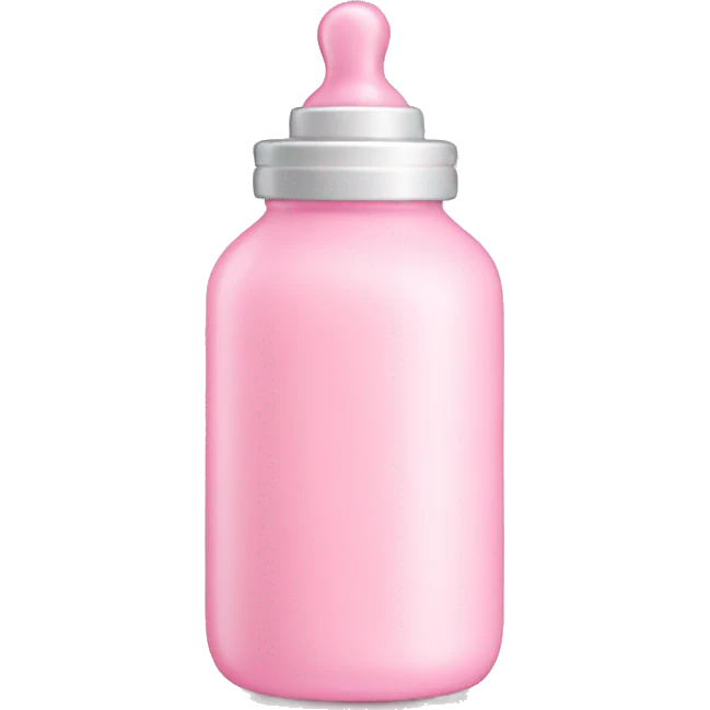 Pastel pink baby bottle  emoji