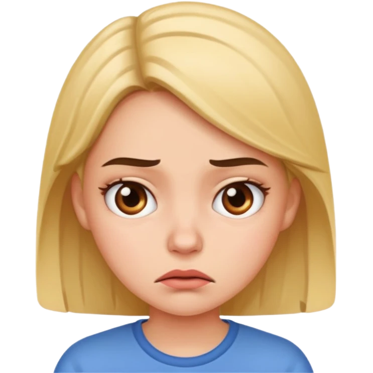 Annoyed girl emoji