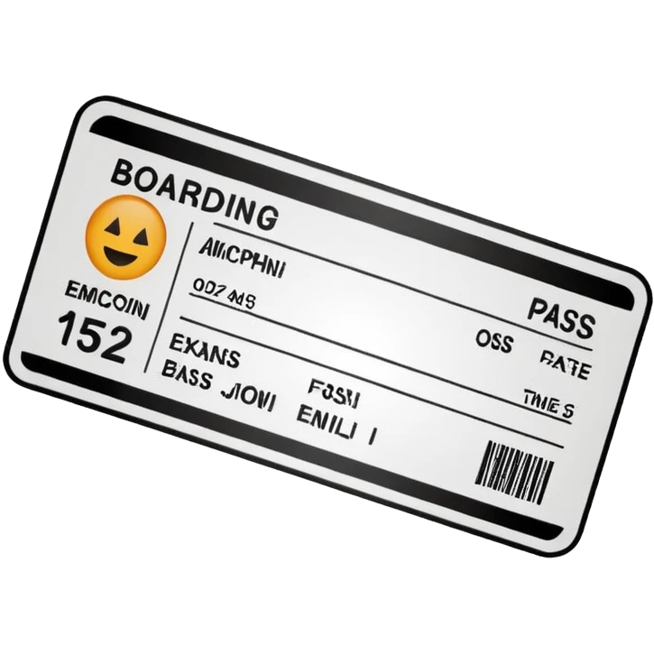boarding pass emoji