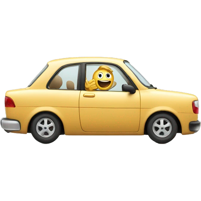 Happy car emoji