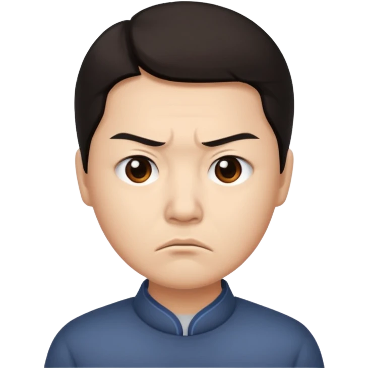 The disgruntled Chinese emoji