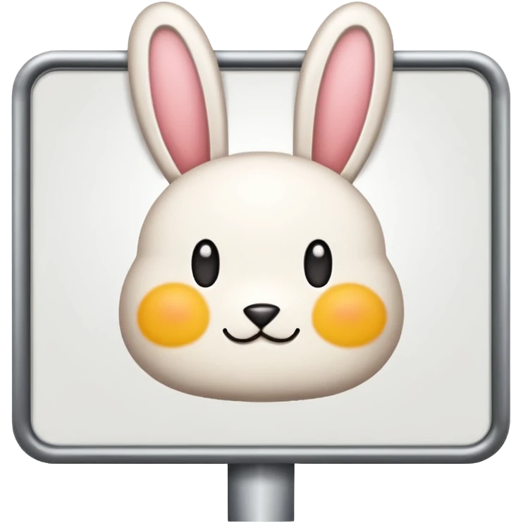 make a white billboard with the text “bun you” inside lt emoji
