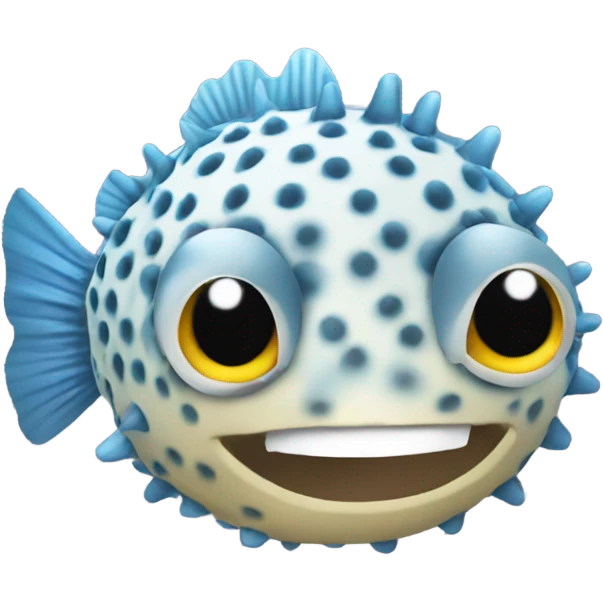 Pufferfish saying hello emoji