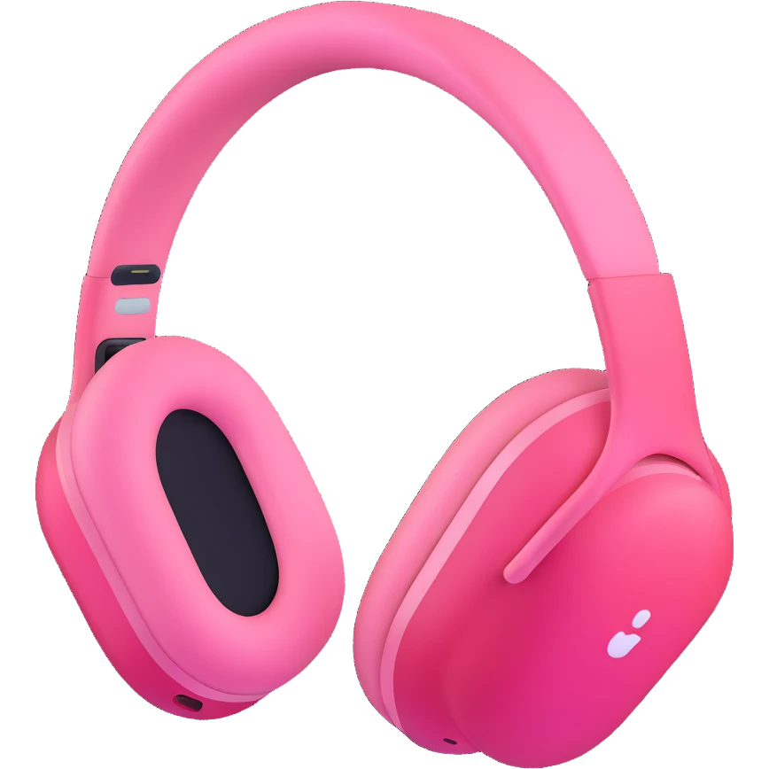 pink airpods max headphones emoji