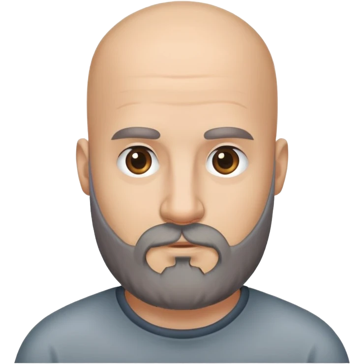 Bald beard emoji