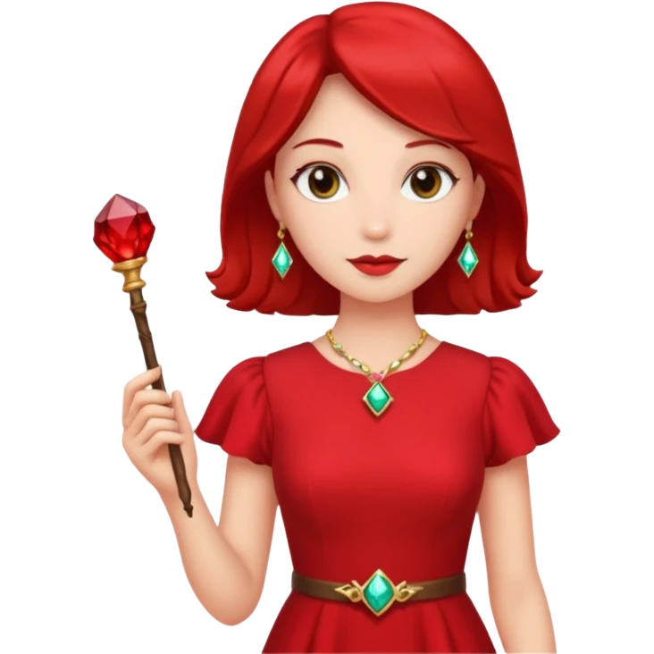 🧚🏻🪄💎 لباس قرمز emoji