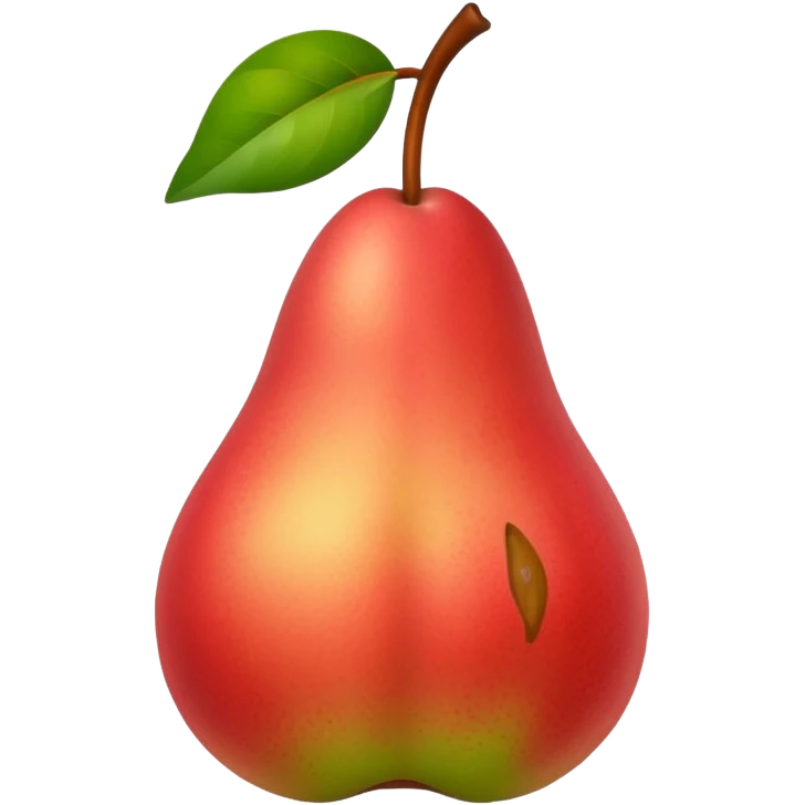 pear with red blush  emoji