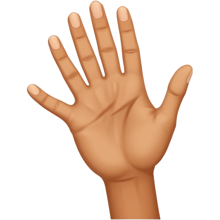 write with hand emoji
