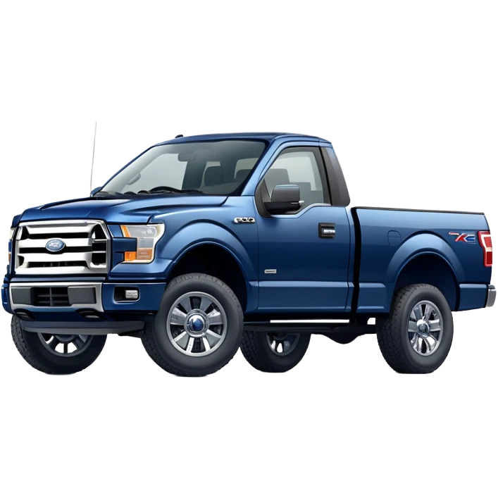 Navy blue Ford f150 truck  emoji