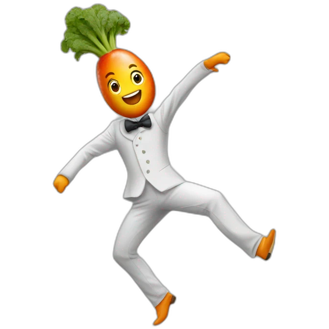 Une carotte qui danse emoji