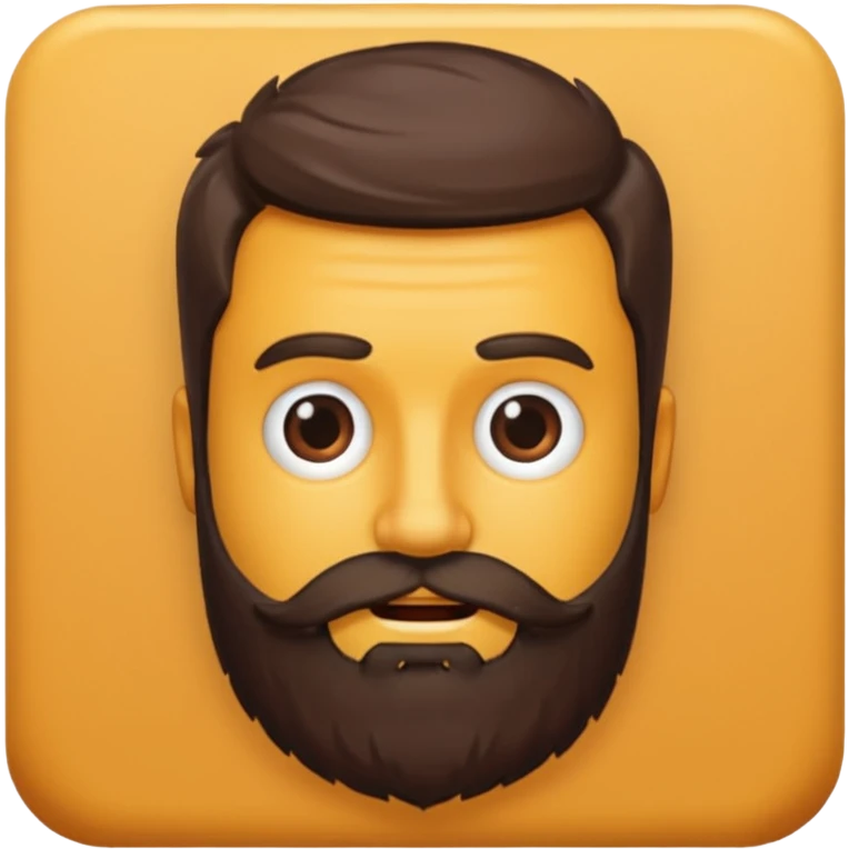 unshaven beard emoji