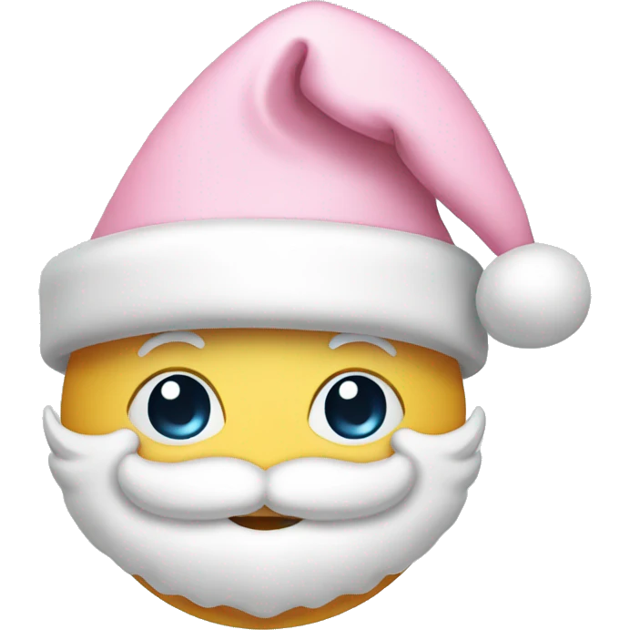 light pink santa hat emoji