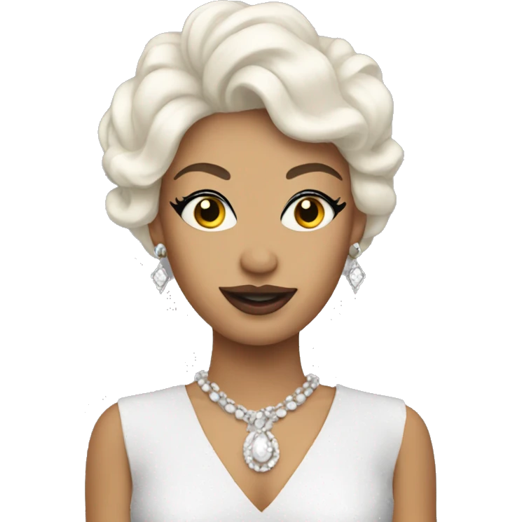 White small drag queen  emoji