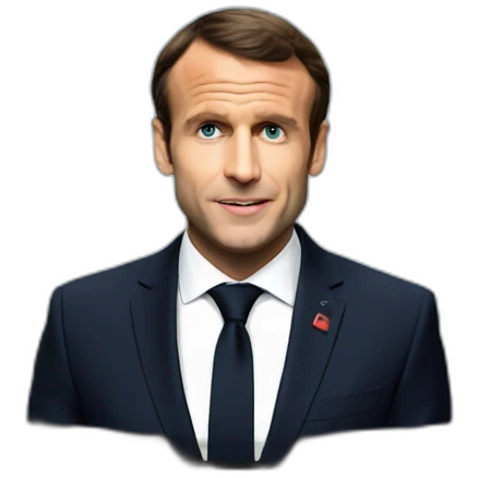 macron in the TV emoji