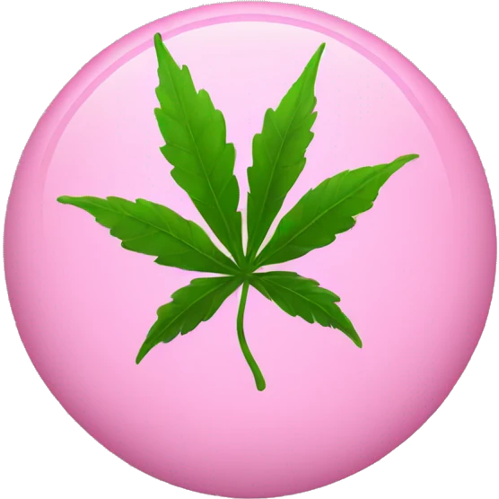 Pink pot leaf emoji