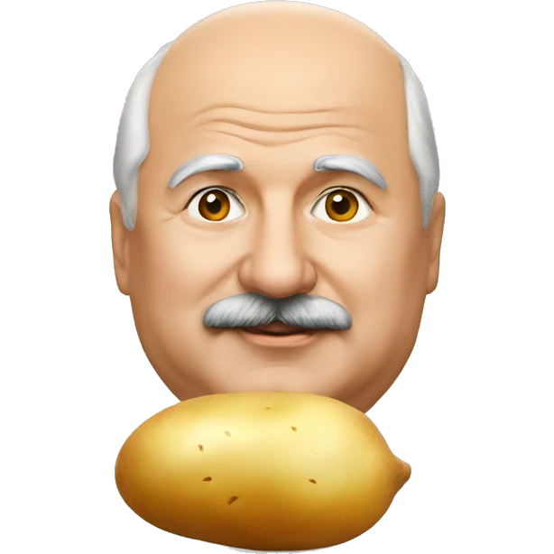 Lukashenko and potato emoji