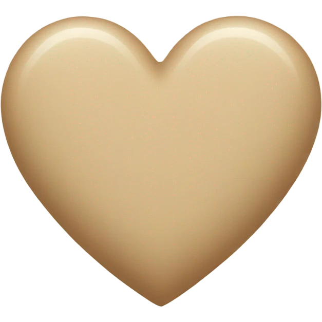 Beige Heart emoji