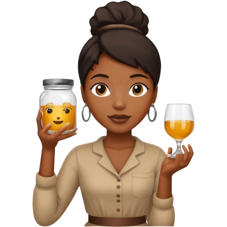  black womanPeople Holding Jar emoji