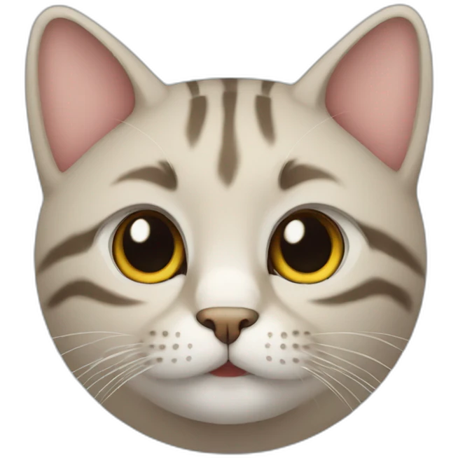 round headed cat emoji