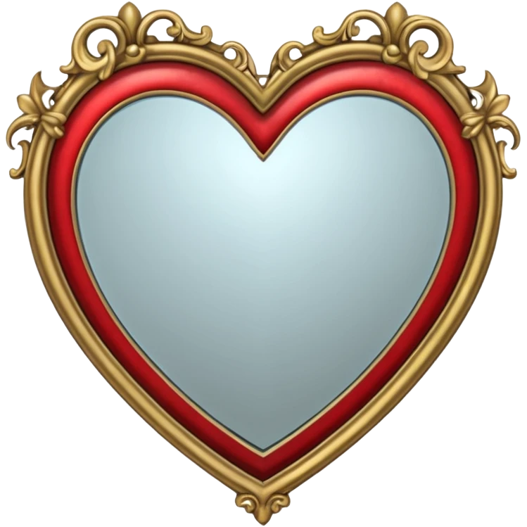 heart with a gothic mirror emoji