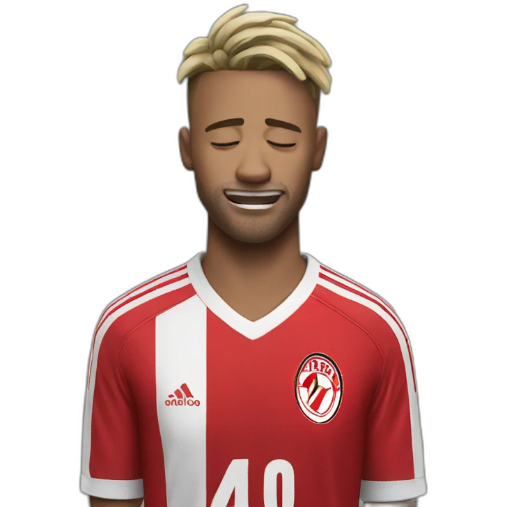 afc ajax player crying emoji