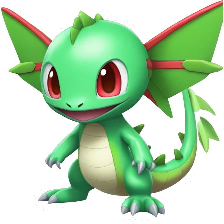Cool Edgy Cute Chibi Legendary Shiny Fakemon-Pokémon-Flygon With Full Body Detailed High Quality emoji