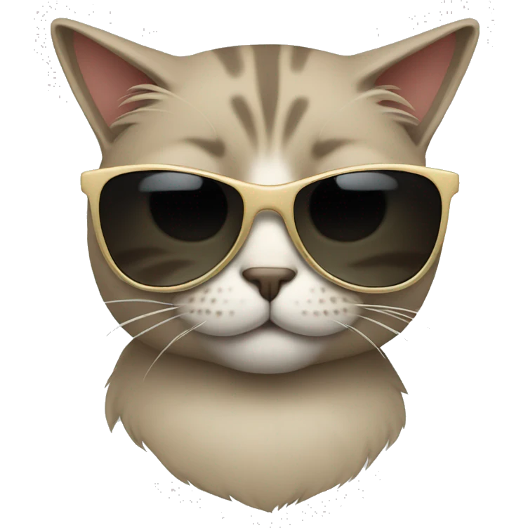 Cat with sunglasses emoji
