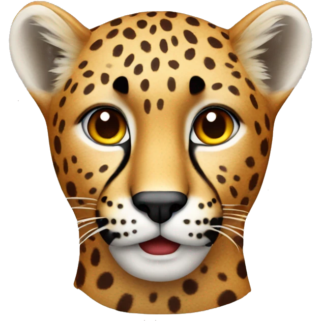 Red cheetah emoji