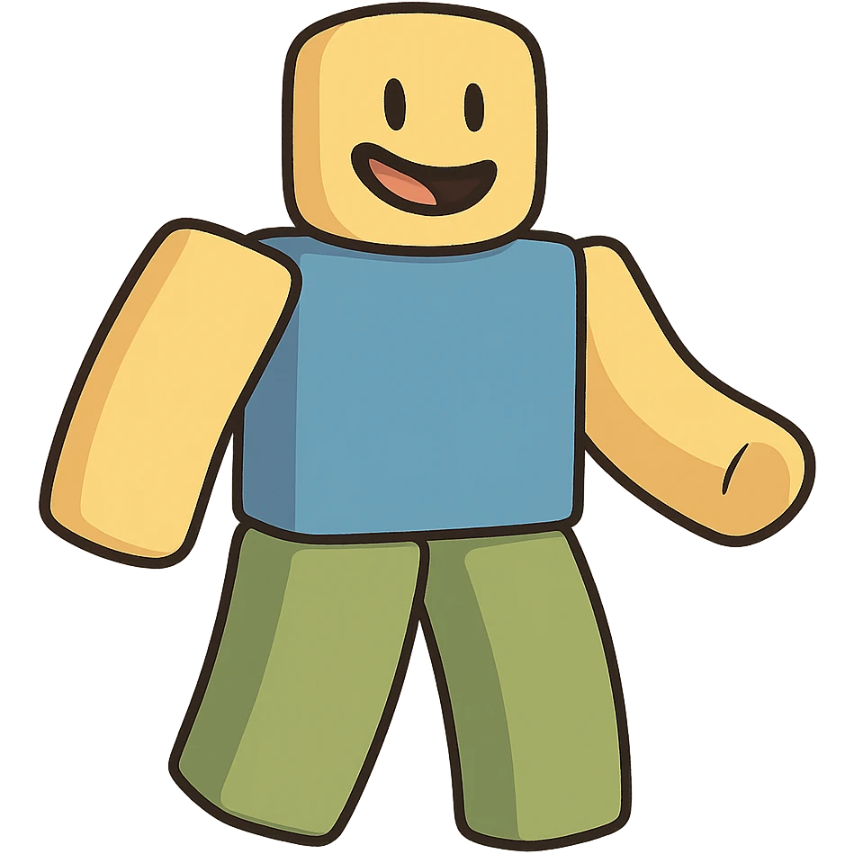classic Roblox Noob character emoji