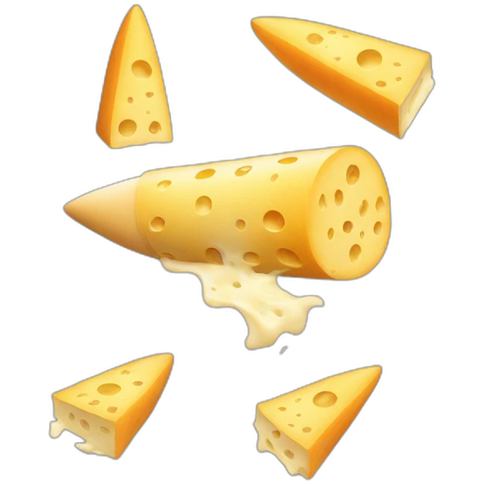 rocket made of cheese emoji