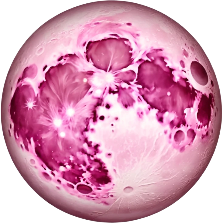 pastel pink moon scenery  emoji
