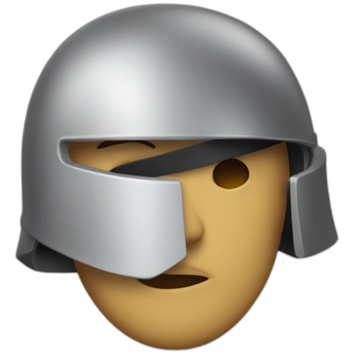 Fait un casque spartiate en 2d emoji