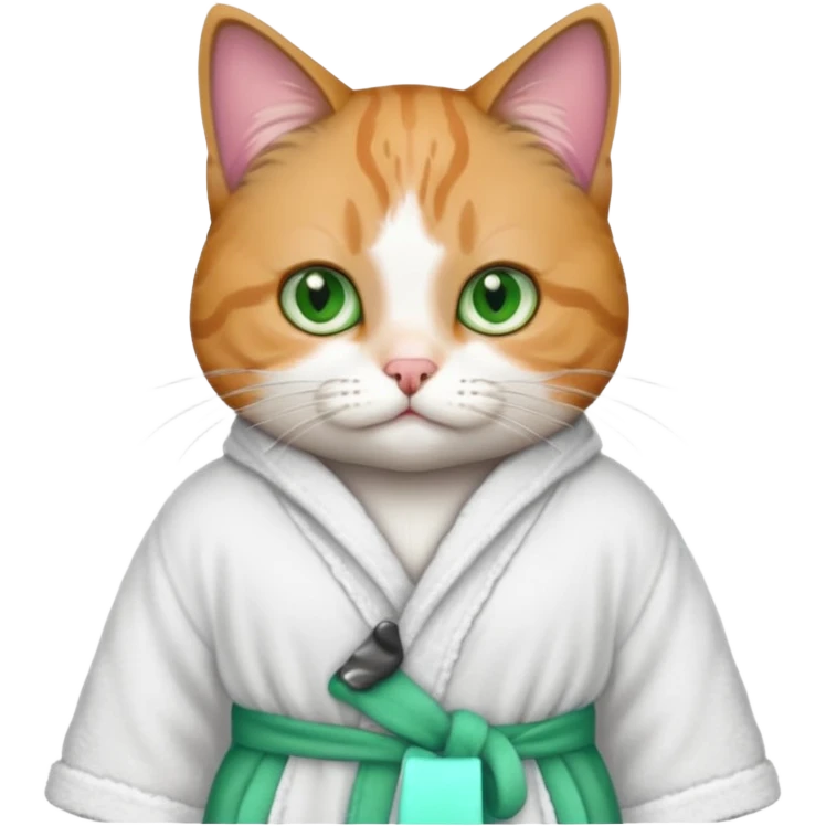 cat with bathrope emoji
