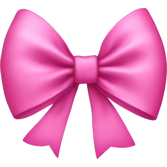 Pink bow emoji