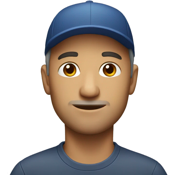 man with cap emoji