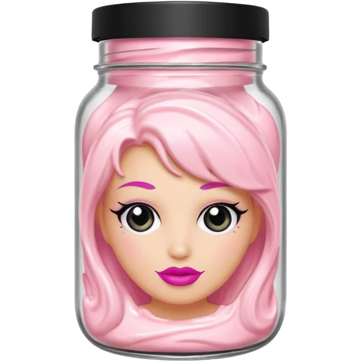 Sassy scents girl boss whipped soap in a jar with a black lid emoji