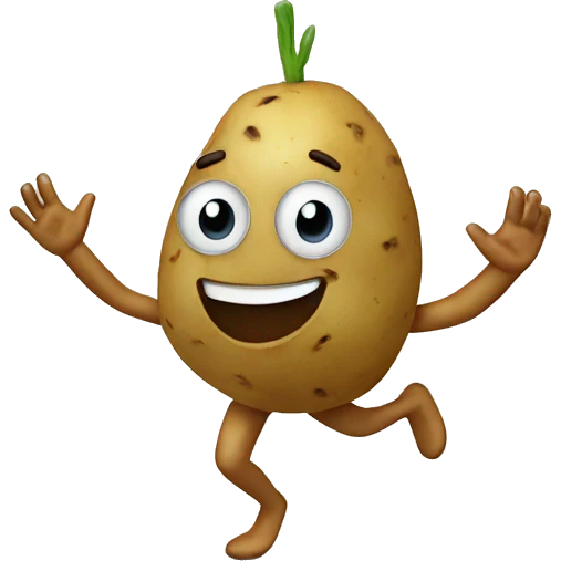 Potato dancing emoji