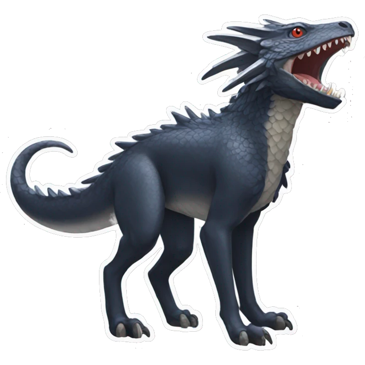 Nargacuga full body sticker emoji